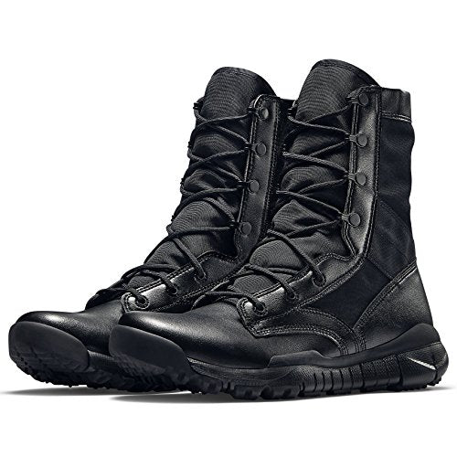 Nike SFB Botas tácticas de policía de campo especial de cuero negro de 6" para hombre 329798-002