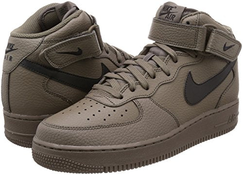 NIKE Air Force 1 Mid '07 Hombre Talla 10.5 Ridgerock/Negro 315123 205