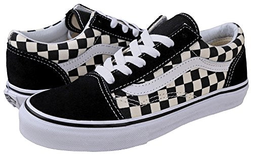 Vans Kids' Primary Check Old Skool Shoes Black 1 - Vans