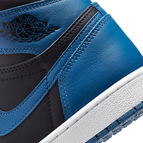 Air Jordan 1 Retro High OG Dark Marina Blue Size 9 - Men 555088-404 Black-White - Jordan