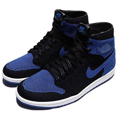 Air Jordan 1 Retro High Flyknit Royal - Men 919704-006 Black/Game Royal-White - Jordan