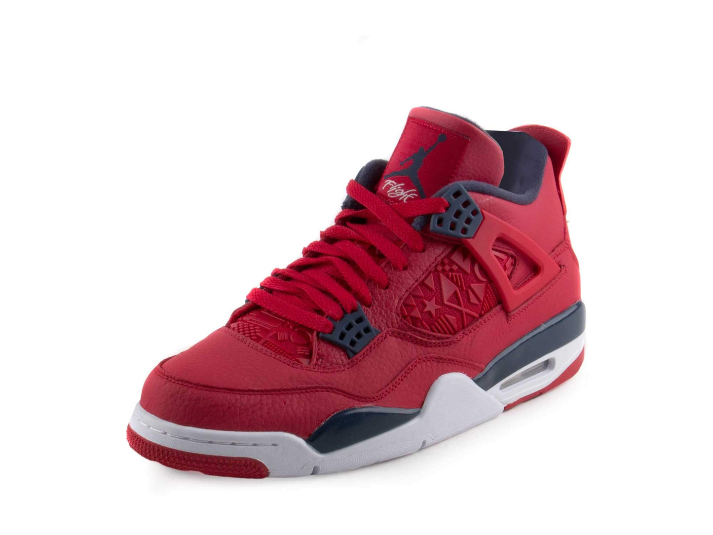 Air Jordan 4 Retro SE Fiba Gym Rojas/Obsidian-Blancas CI1184-617 - Talla de hombre 10.5