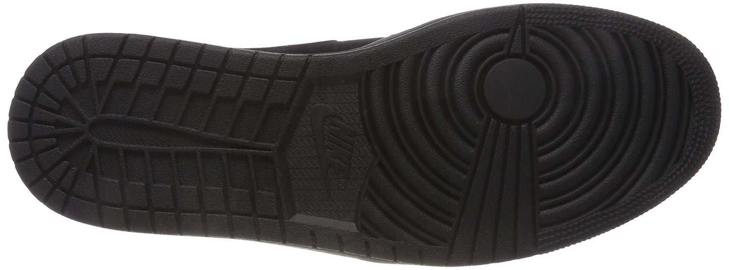Nike Air Jordan 1 Mid Mens Size 13 Triple Black/Dark Grey 554724-050