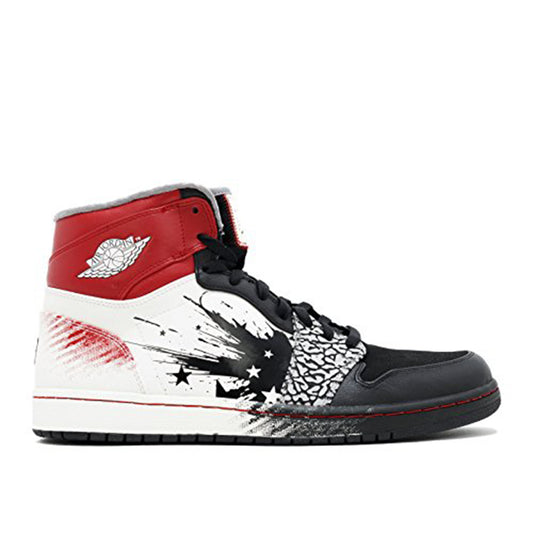 Air Jordan 1 Retro High Dave White Wings Size 14 - Men 464803-001 Black/Red/White