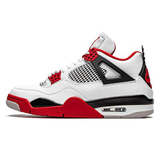 Air Jordan 4 Retro Fire Red 2020 Size 14 - Men DC7770-160 White/Fire Red/Black - Jordan