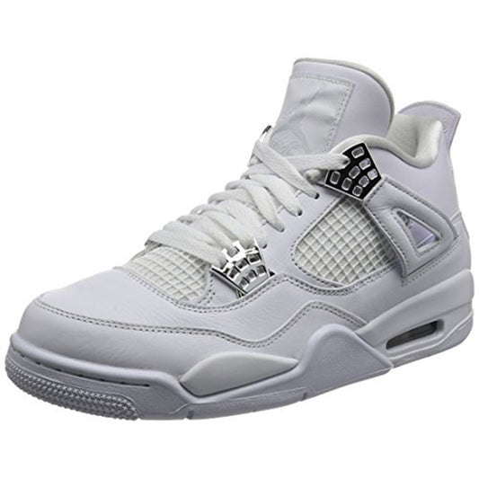 Air Jordan 4 Retro Pure Money 2017 Size 12.5 Men 308497 100 White/Silver - Jordan
