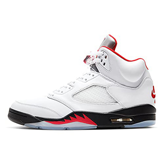 Air Jordan 5 Retro Fire Red Silver Tongue 2020 Talla 14 - Hombre DA1911-102 Blancas/Fire Rojas/Negras