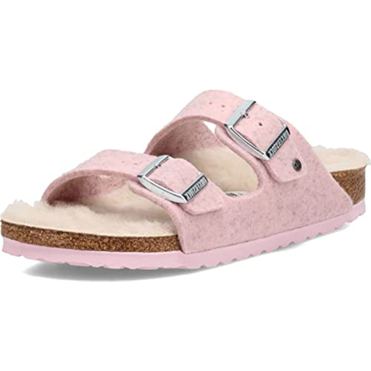Birkenstock Women's, Arizona Wool Felt - Narrow Width Pink - Adidas