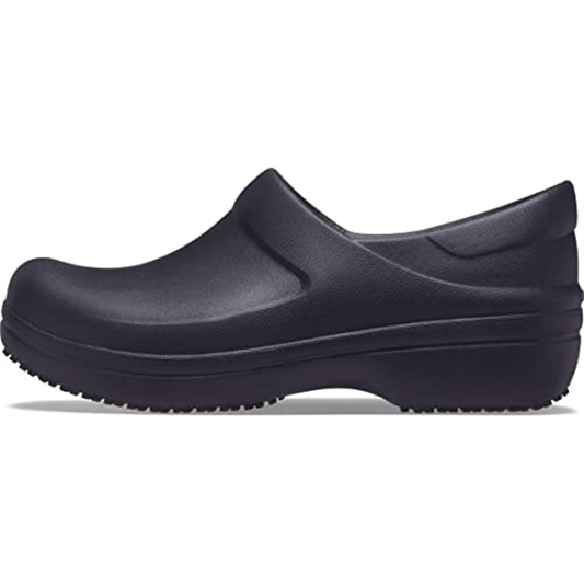 Crocs Women's Neria Pro II LiteRide Clog | Slip Resistant Work Shoes, Black, 8 - Crocs