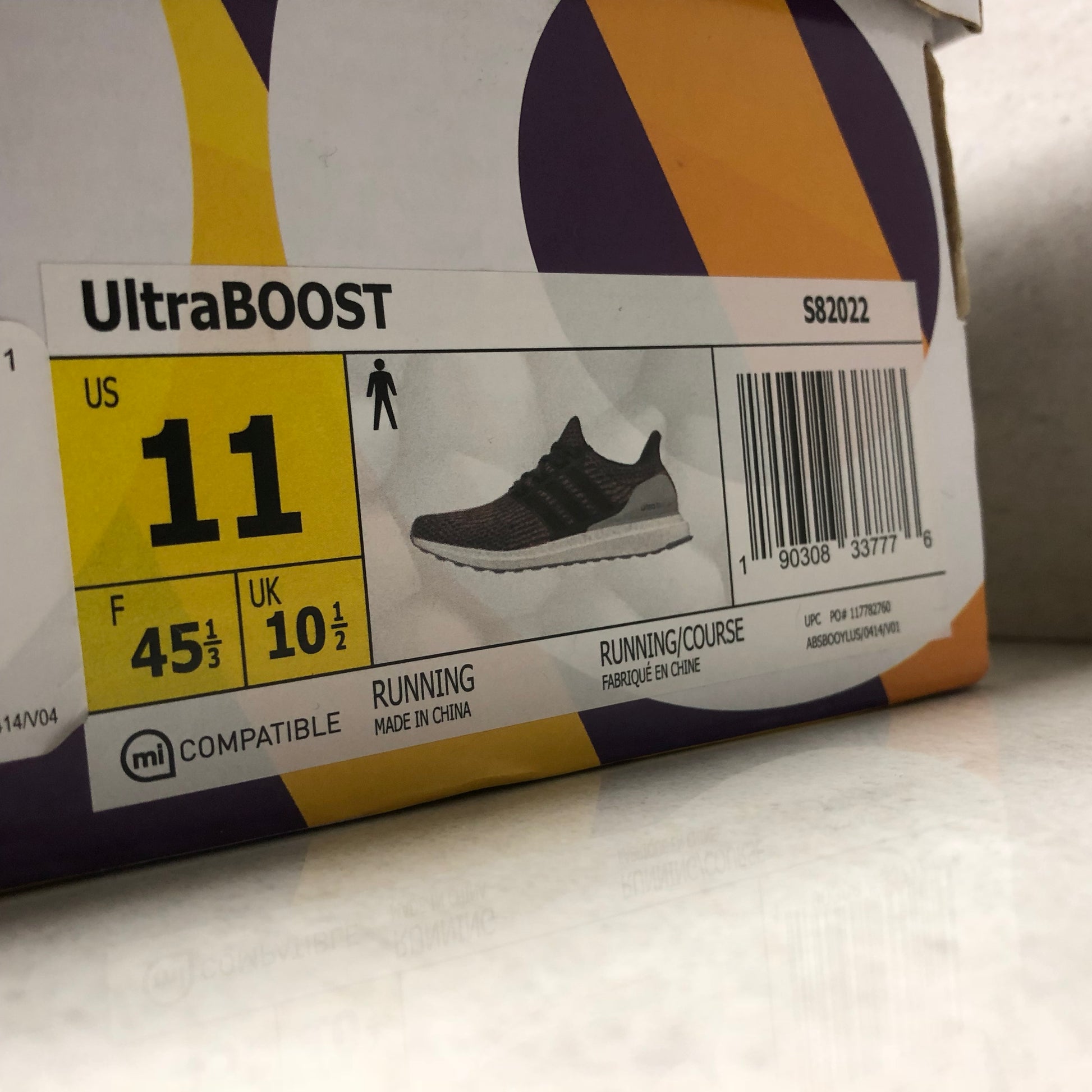 Adidas Men's Ultraboost Size 11 Grey Four/Grey Four/Trace Pink s82022 - Adidas