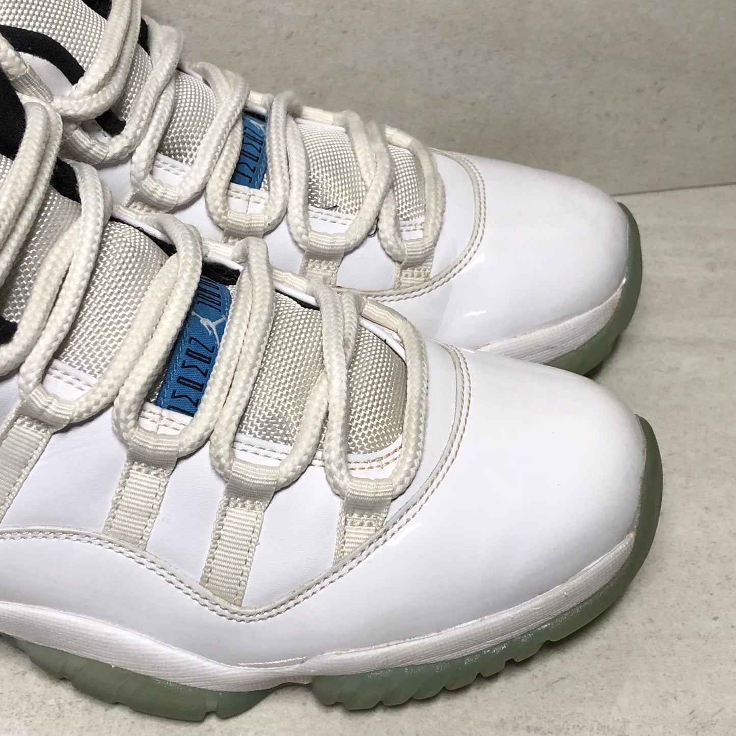 Nike Air Jordan 11 XI Retro Legend Blue Size 8.5 378037 117 White/Legend Blue-Black 2014 - Nike