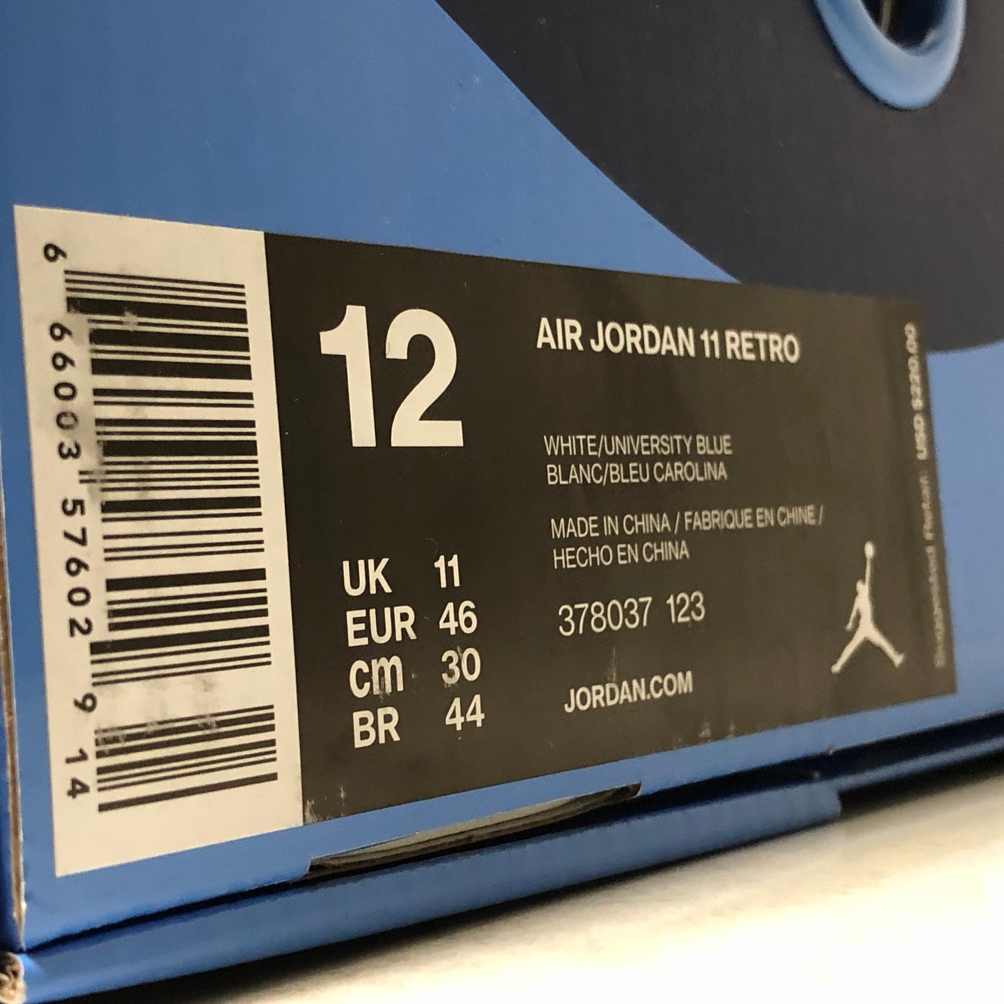 Air Jordan 11 XI Retro Win Like 82 - 378037-123 - Talla de hombre 12