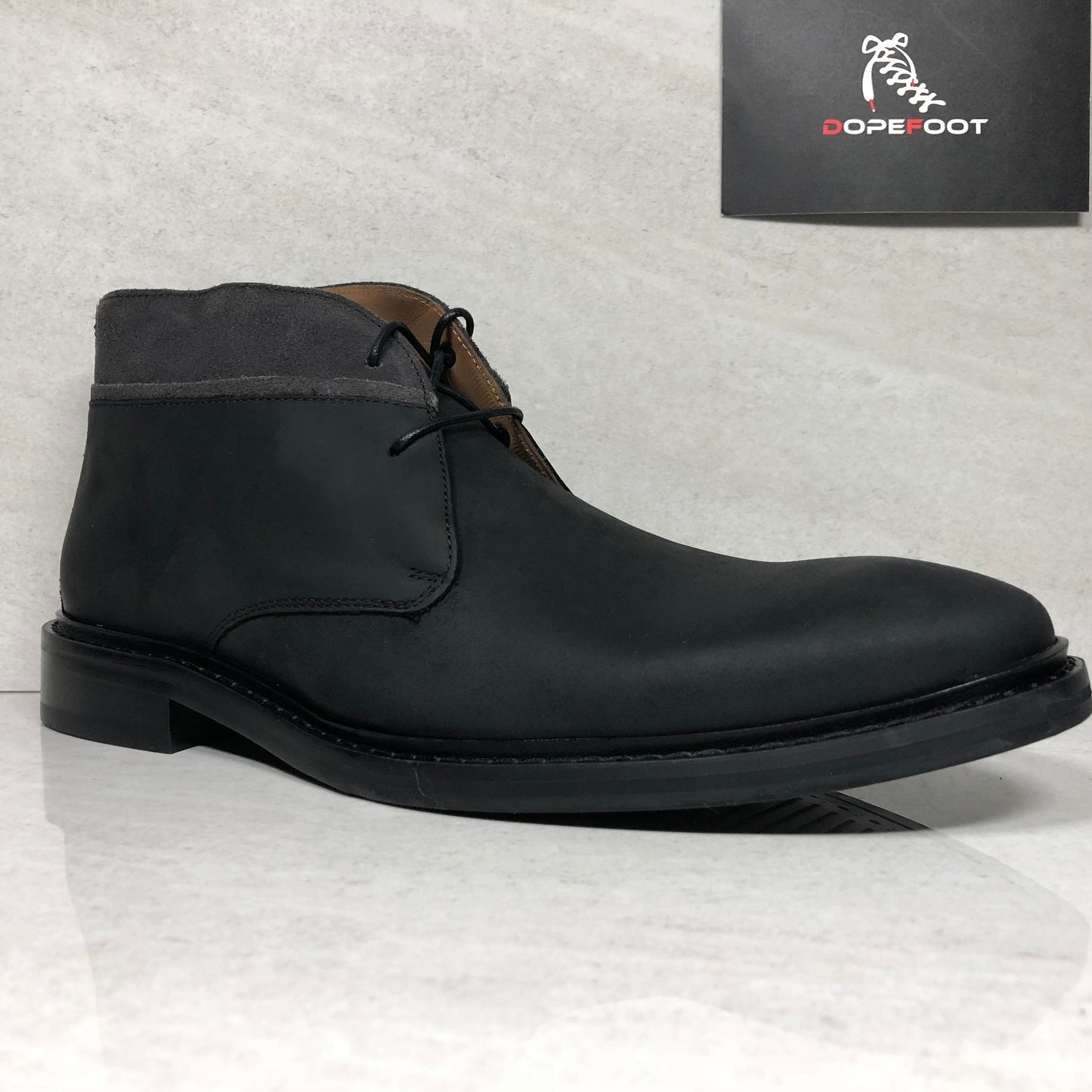 DS Cole Haan Benton Welt Chukka II Boot Taille 8/Taille 9.5 Noir C24573