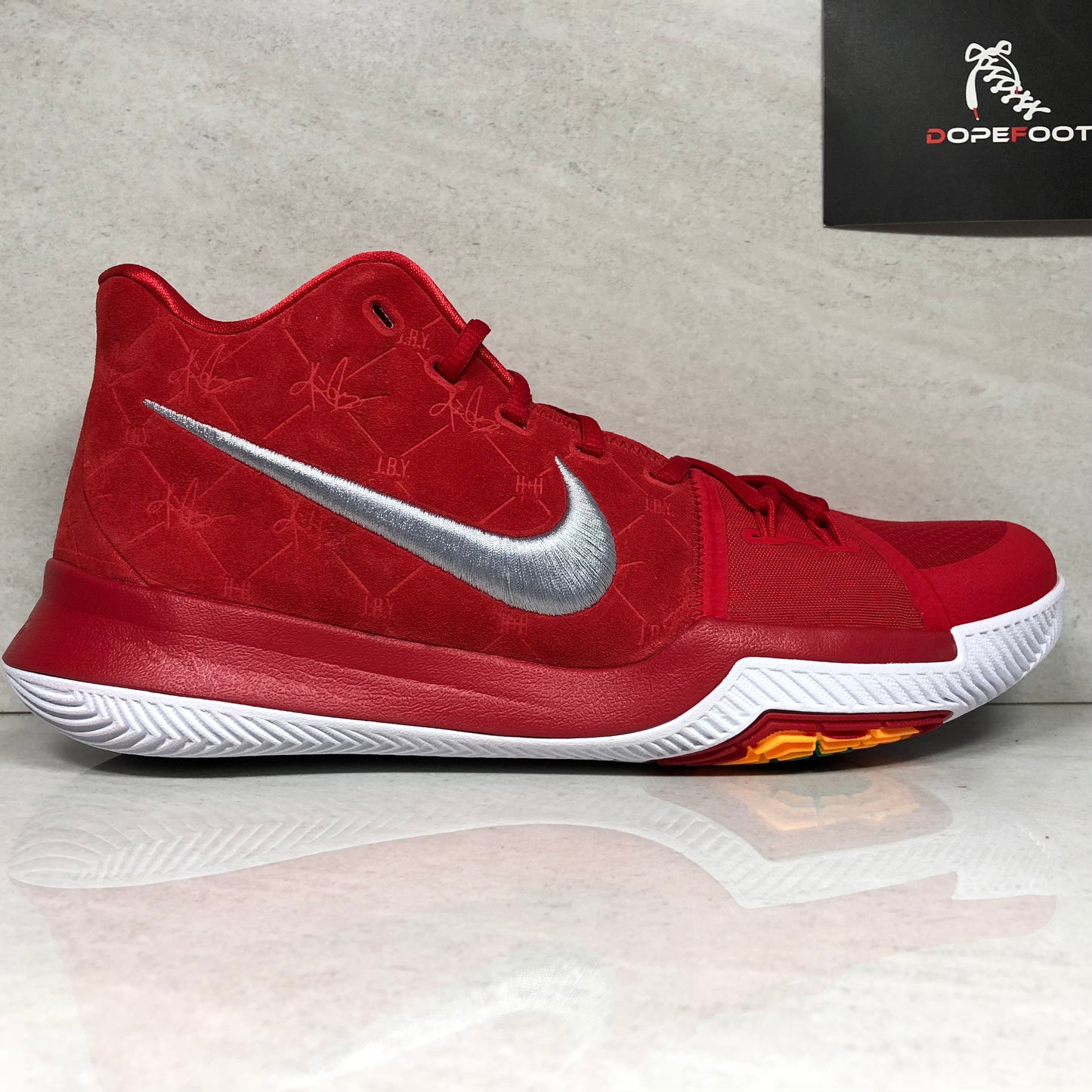 Nike Basketball Kyrie 3 University Red/White - 852395 601 - Men's Size 11.5