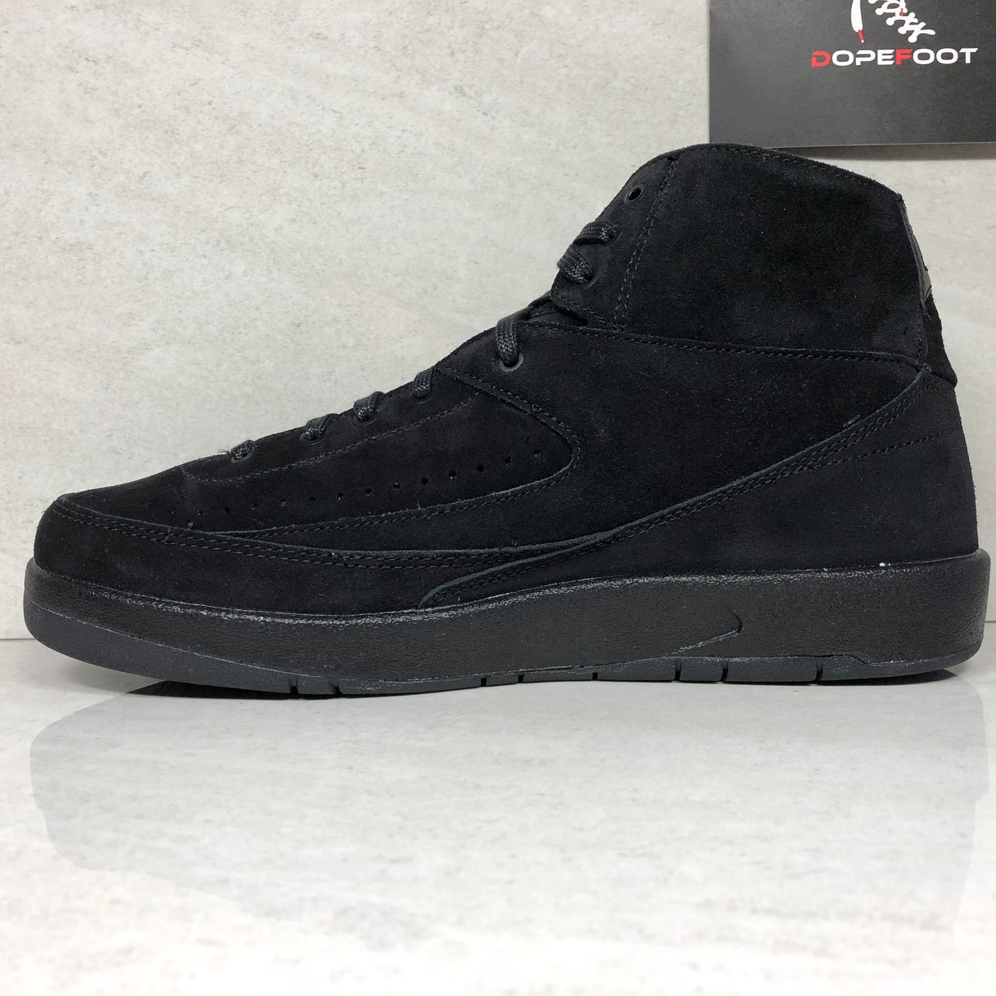 Air Jordan 2 Decon Black Suede - 897521 010 - Talla 8/Talla 8.5/Talla 10.5