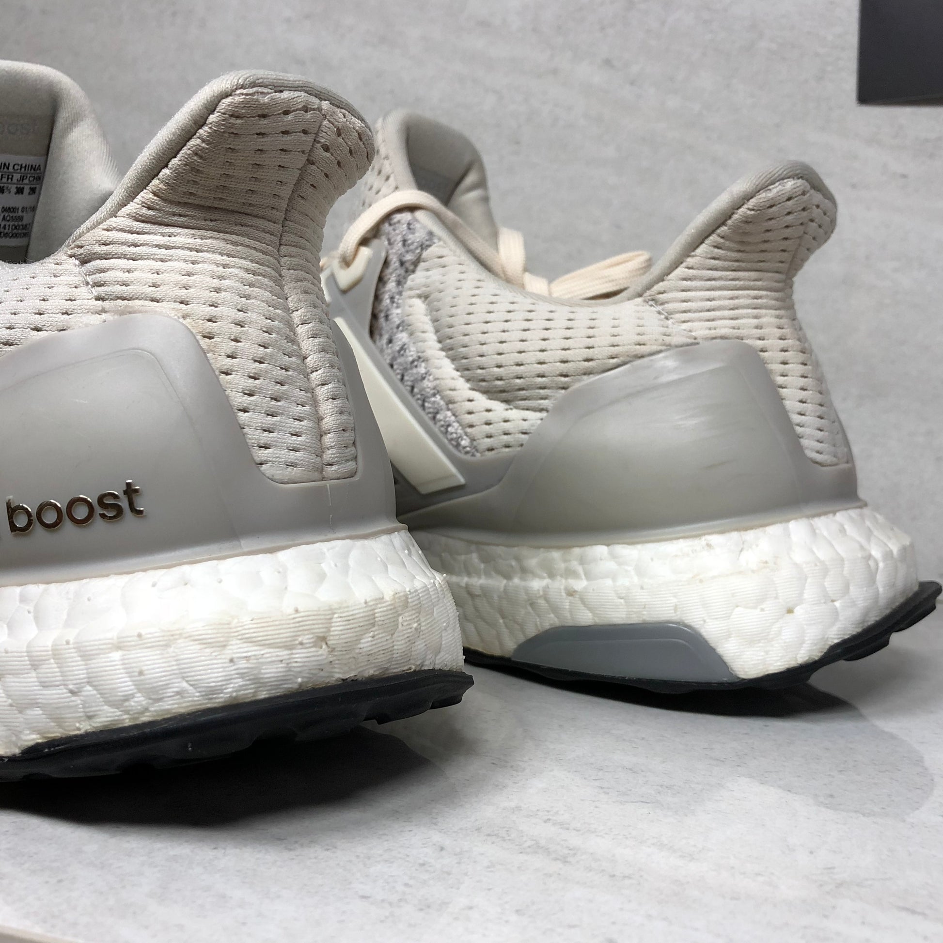 Adidas Ultra Boost Cream Size 12 Chalk 1.0 ltd AQ5559 - Adidas