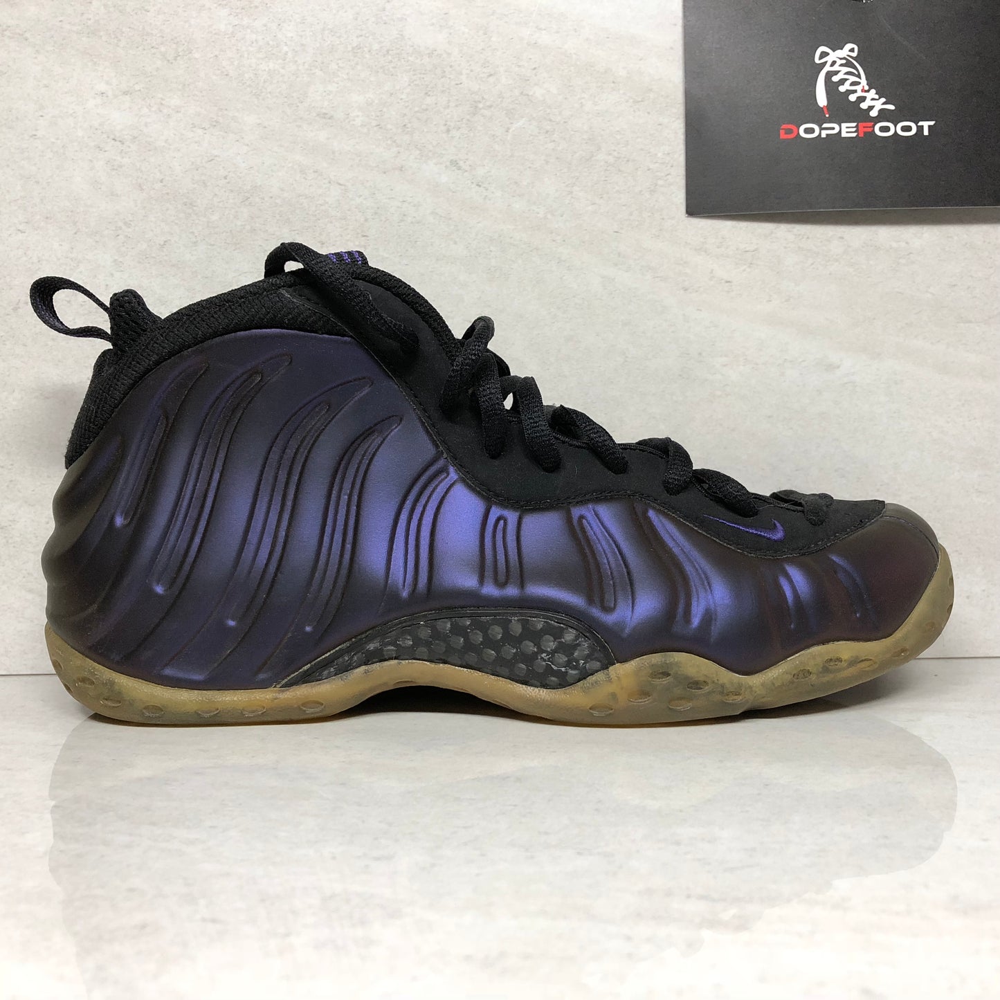 Nike Air Foamposite One Berenjena Talla 9.5 Negro 314996 051