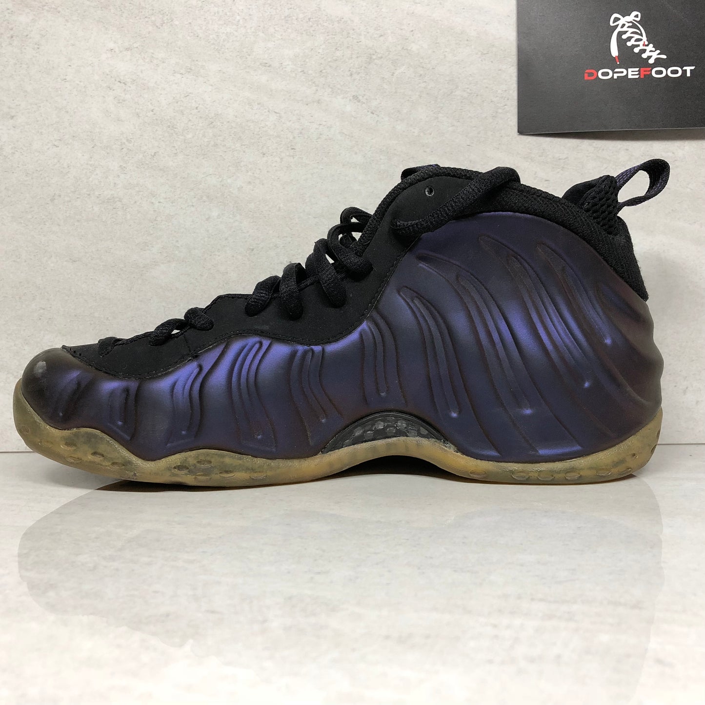 Nike Air Foamposite One Berenjena Talla 9.5 Negro 314996 051
