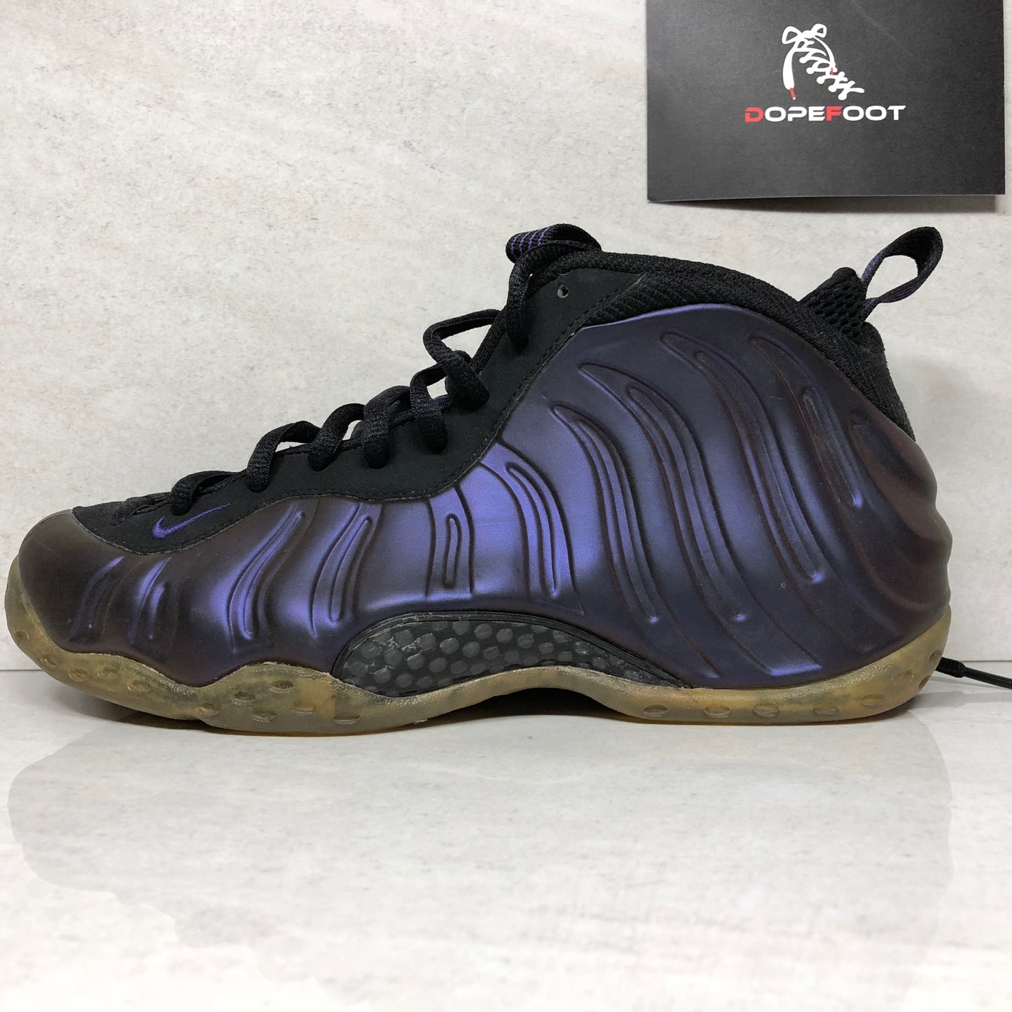 Nike Air Foamposite One Berenjena Talla 9.5 Negro 314996 051