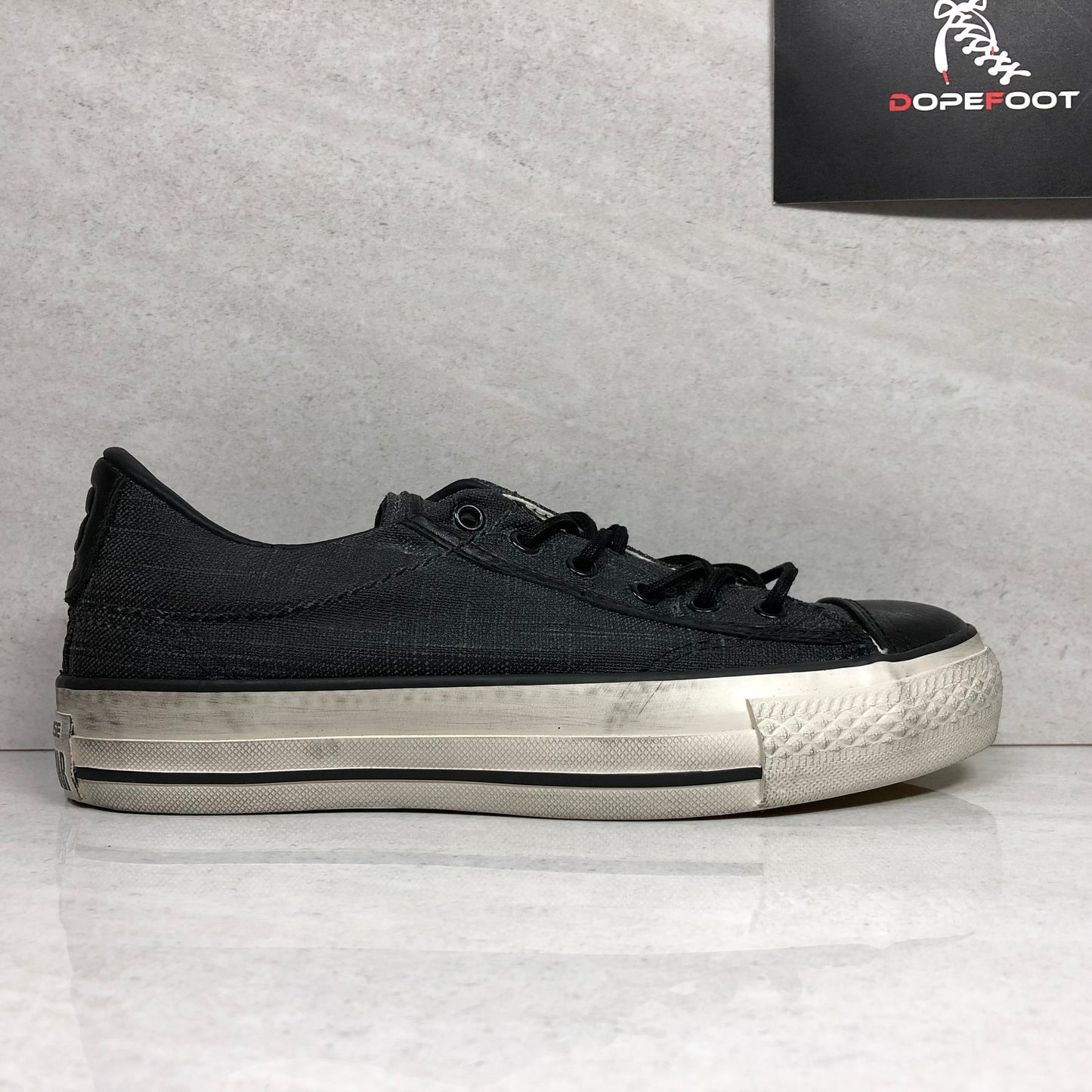 DS Converse Chuck Taylor Coated Canvas Low Top Size 3-6.5M/5-8.5W Black 150179C - Converse