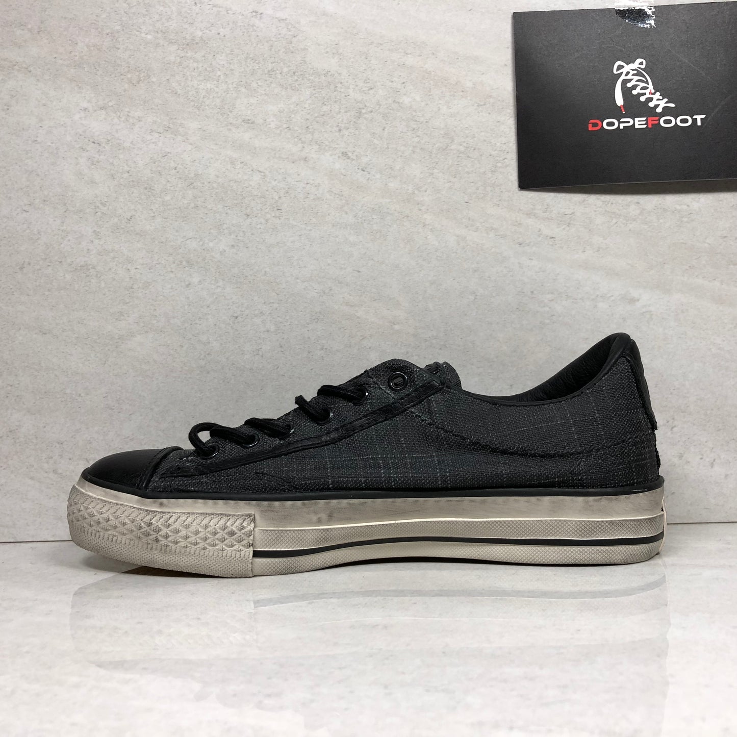 DS Converse Chuck Taylor Coated Canvas Low Top Size 3-6.5M/5-8.5W Black 150179C - Converse