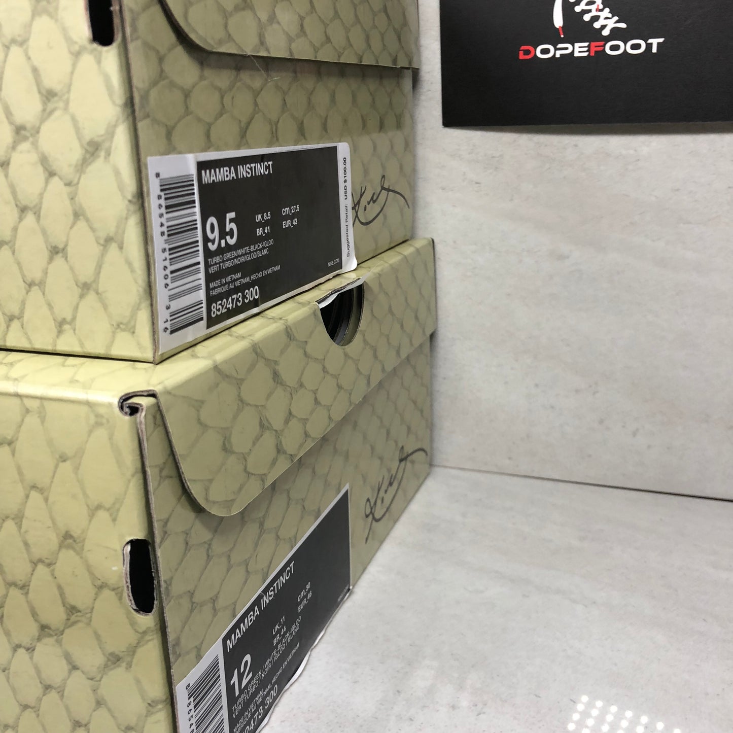 DS Nike Kobe Mamba Instinct Talla 9.5/Talla 12/Talla 14/Talla 15 Turbo Verde 852473 300