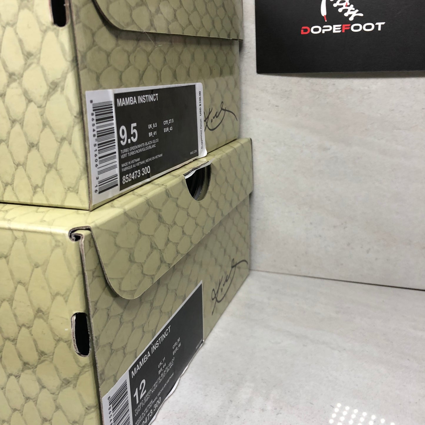 DS Nike Kobe Mamba Instinct Size 9.5/Size 12/Size 14/Size 15 Turbo Green 852473 300
