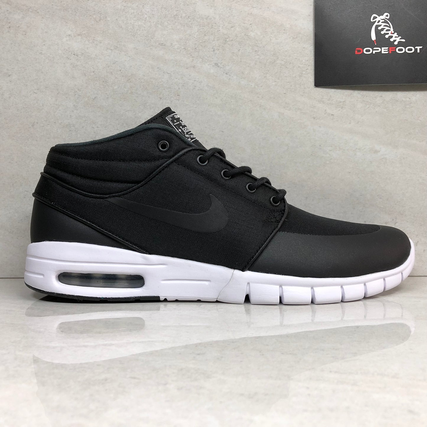 Nike Stefan Janoski Max Mid - 807507 001 - Taille 9.5 Noir/Blanc
