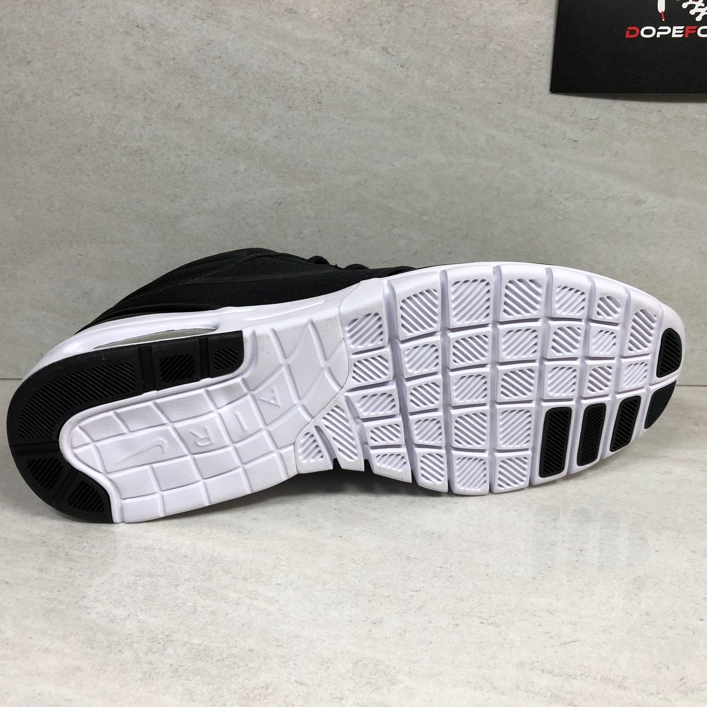 Nike Stefan Janoski Max Mid - 807507 001 - Taille 9.5 Noir/Blanc