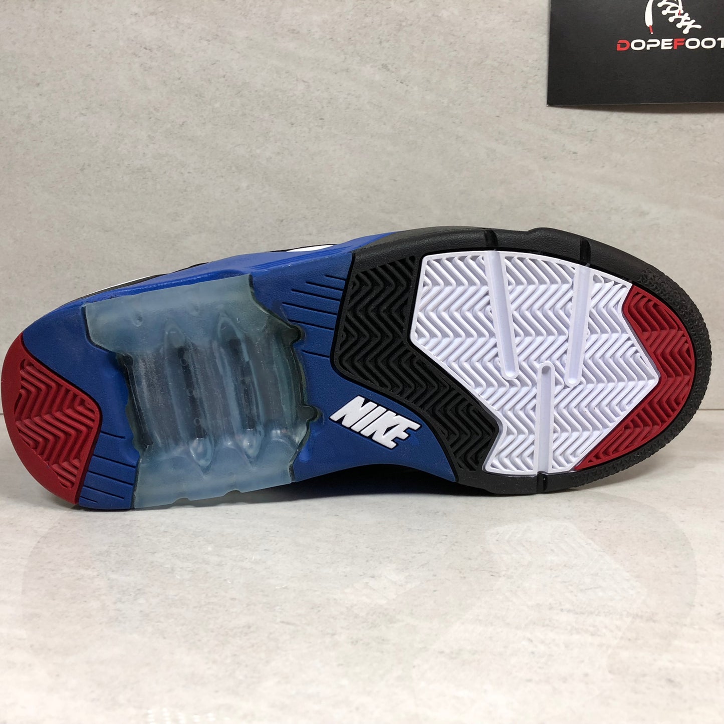 DS Nike Air Force 180 Talla 9/Talla 10/Talla 11 Negro/Azul real 310095 011