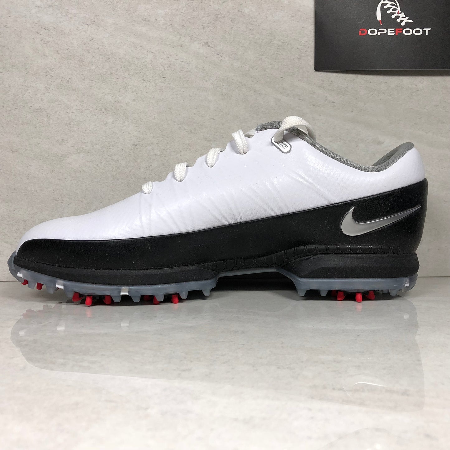 DS Nike Air Zoom Attack Golf Zapatos Tamaño 9 Blanco/Negro 853739 101