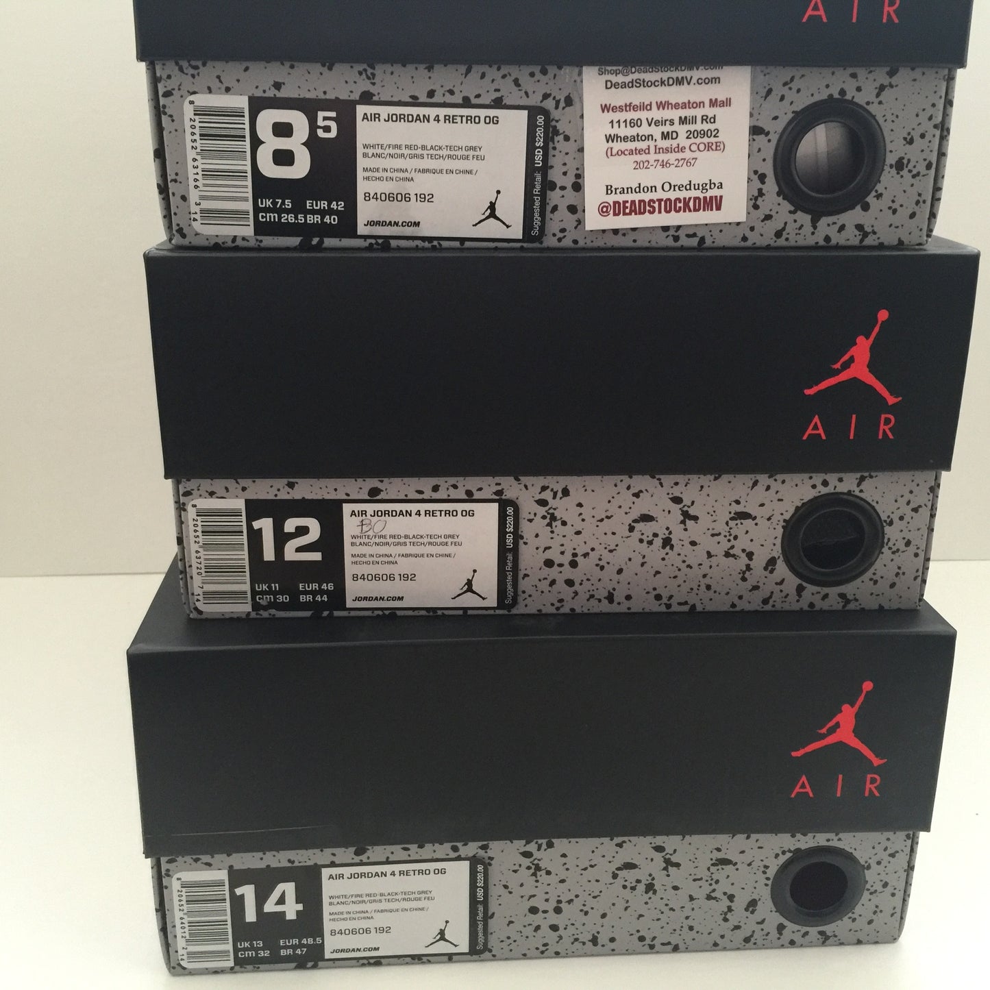DS Nike Air Jordan 4 Retro OG Cement Size 11/Size 11.5/Size 12/Size 14 - DOPEFOOT
 - 7