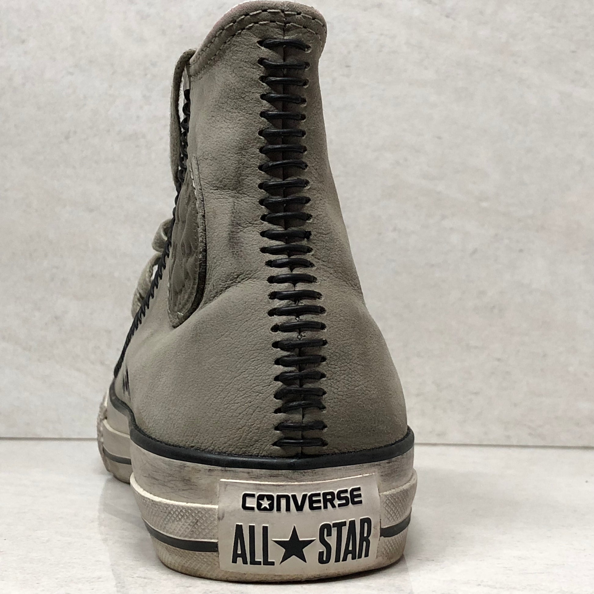 Converse Mens John Varvatos Chuck Taylor Hi Drill Black Stitched Size 5/7W 150164C - Converse