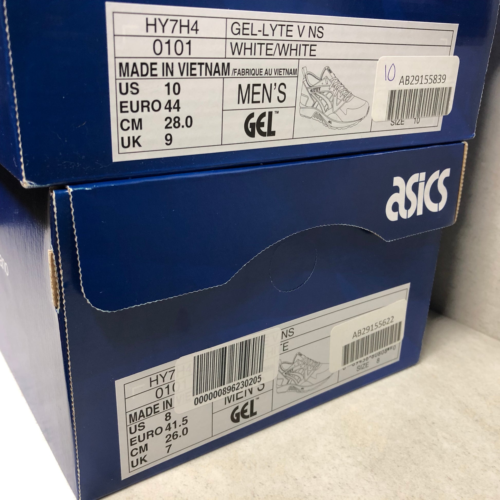 ASICS Tiger Gel Lyte V NS White Size 10  HY7H4 0101 - Asics