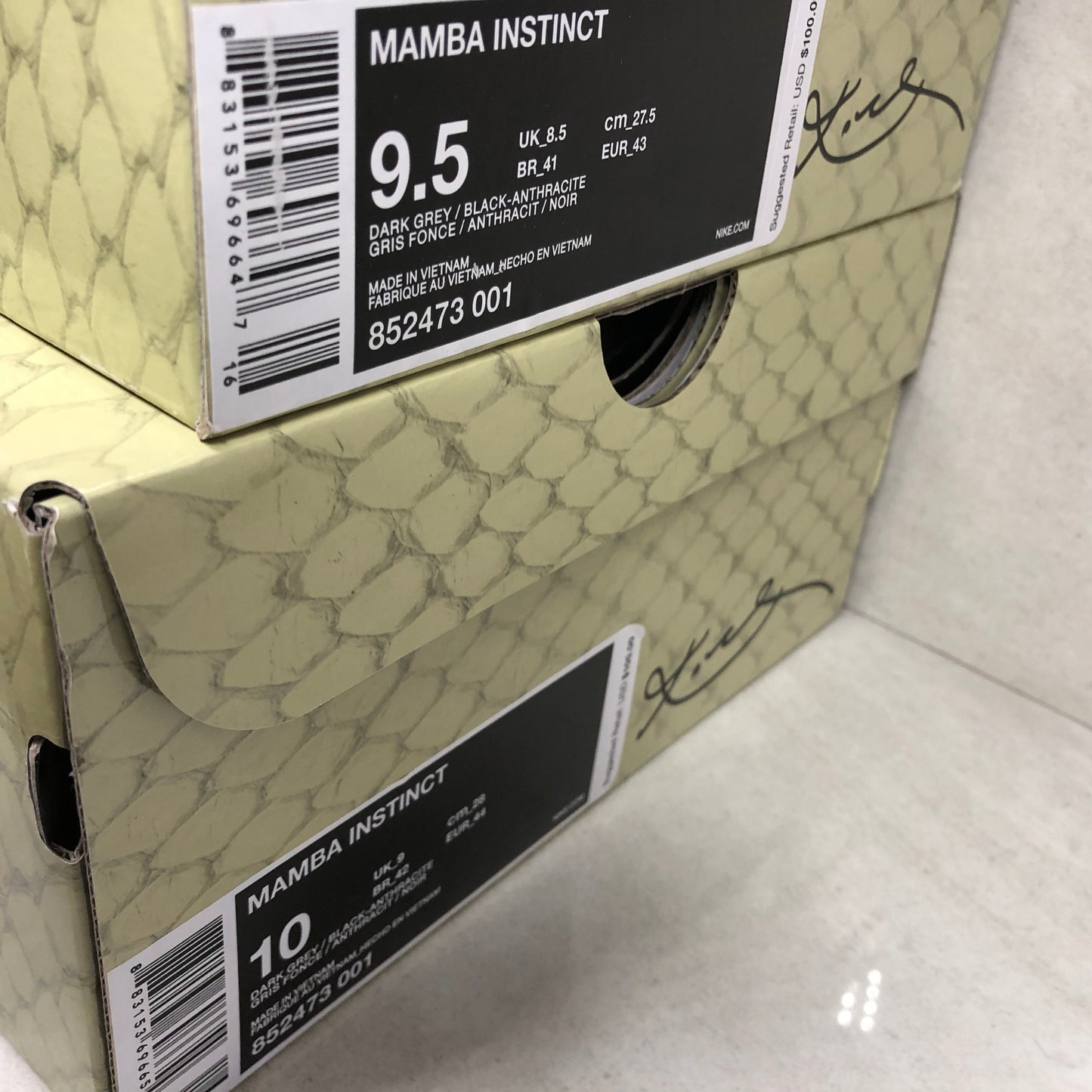 Nike Kobe Mamba Instinct 852473 001 Hombre Talla 9.5/Talla 10/ Baloncesto