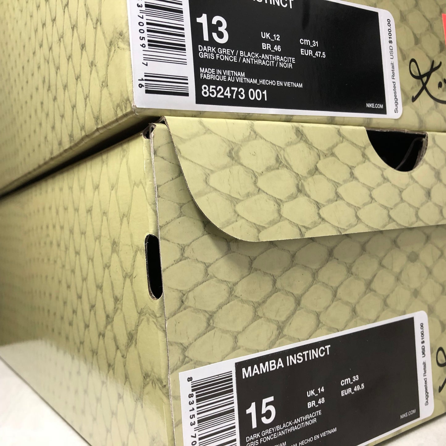 Nike Kobe Mamba Instinct 852473 001 Hombre Talla 9.5/Talla 10/ Baloncesto
