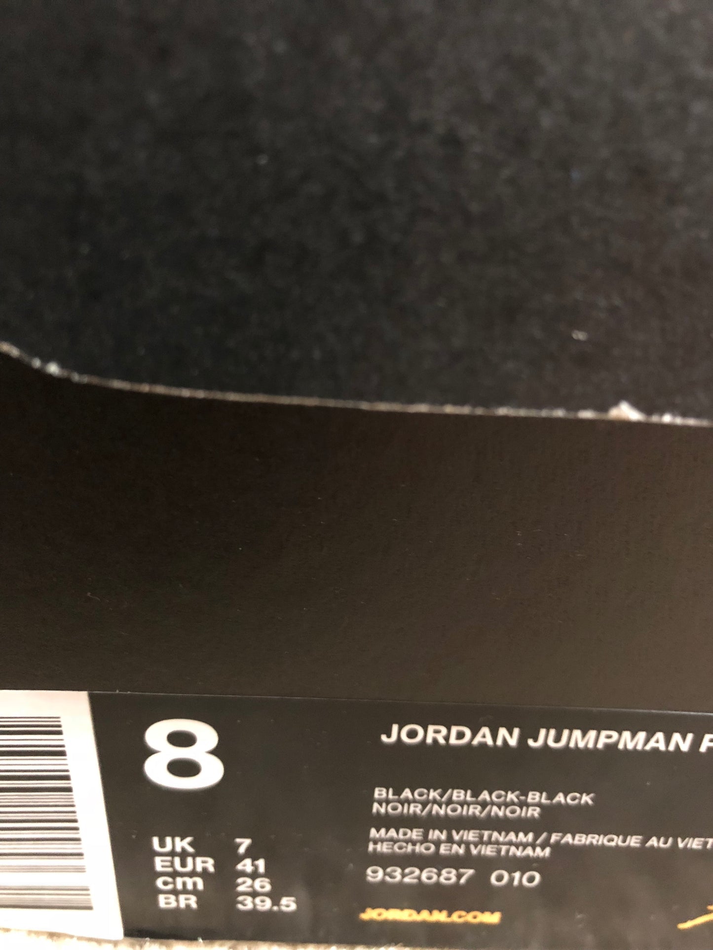 Jordan Nike Jumpman Pro Quick 932687-010 Hombre Talla 8/Talla 12/Talla 13 Negro Baloncesto