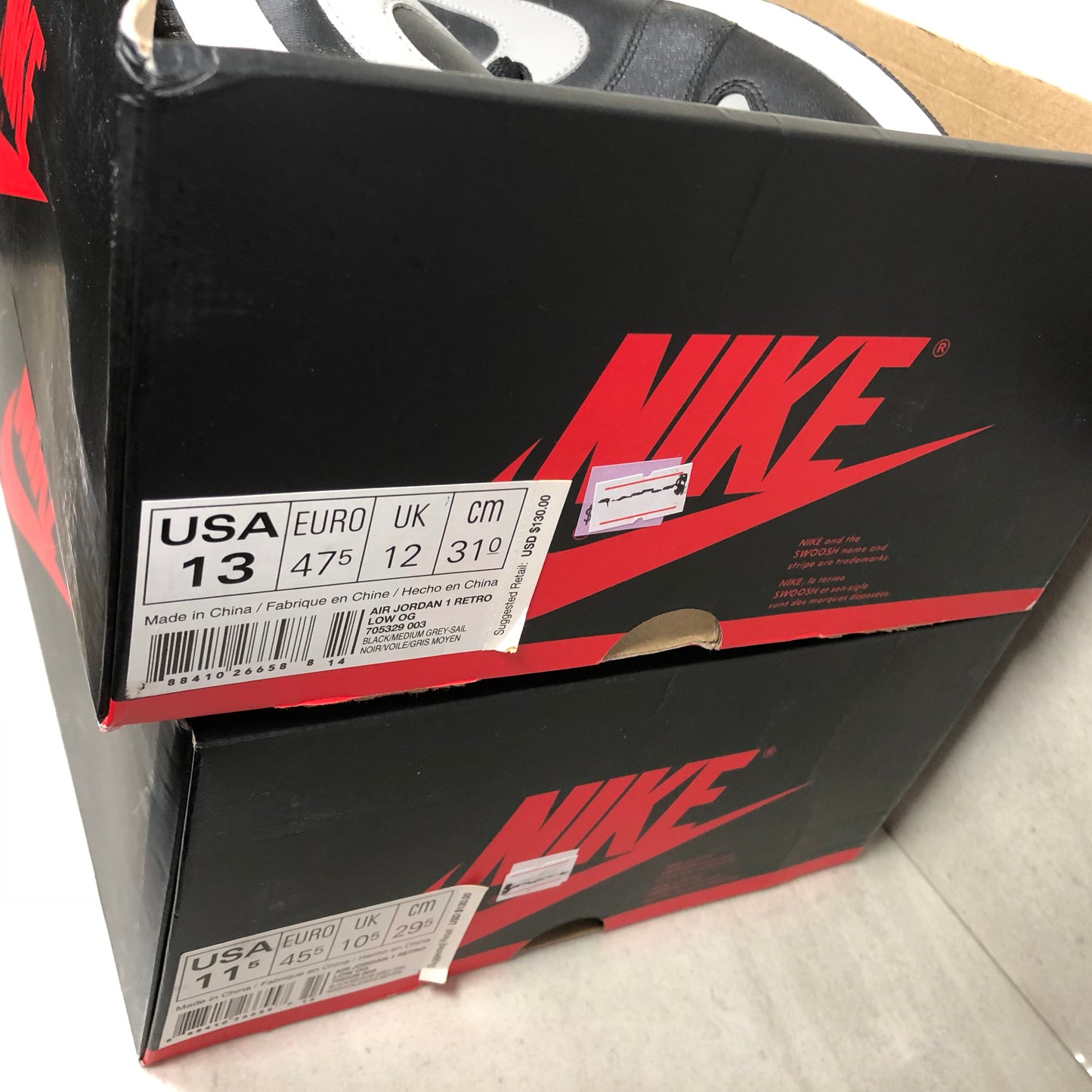 Nike Air Jordan 1 I Retro Low Shadow 705329 003 Men - DOPEFOOT