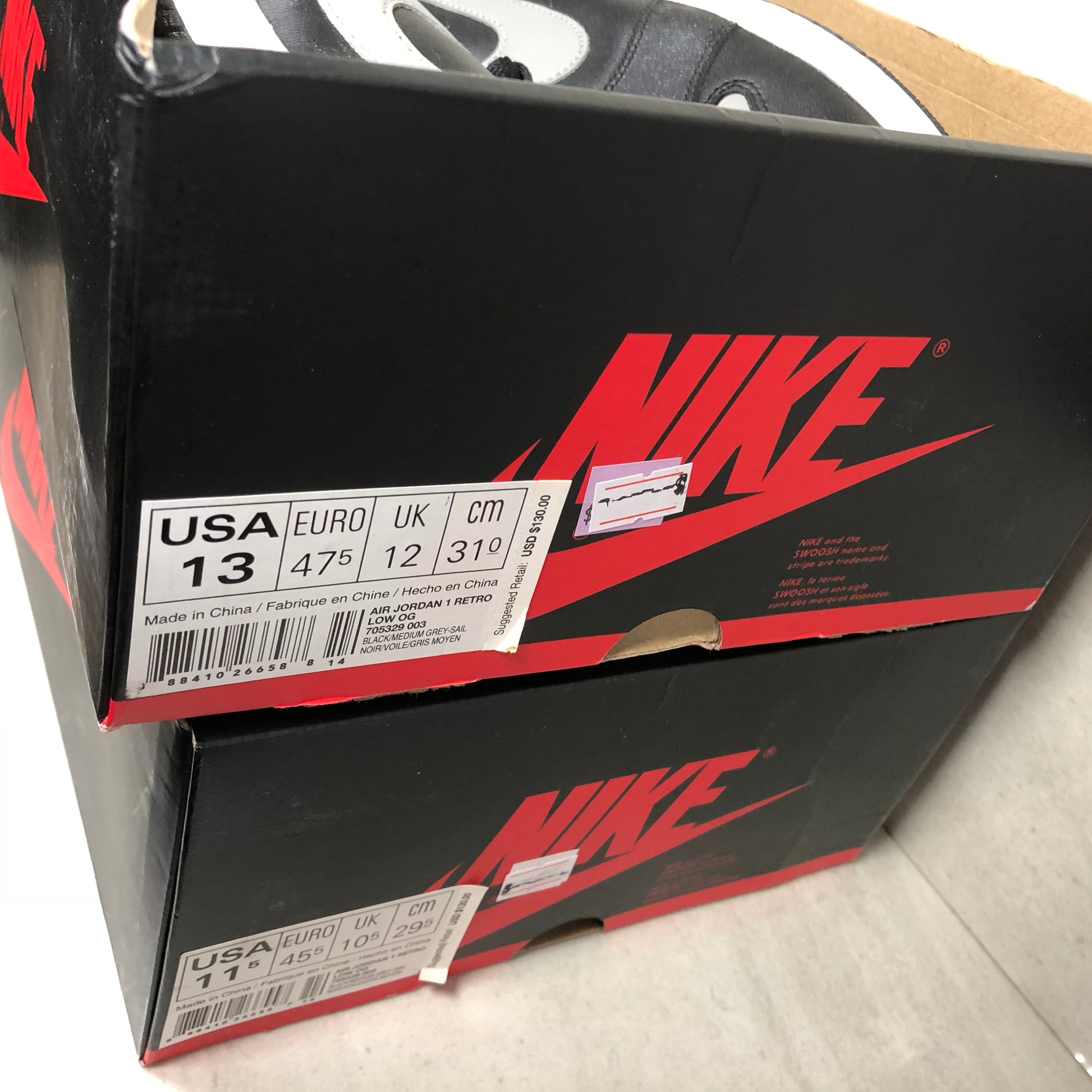 Nike Air Jordan 1 I Retro Low Shadow 705329 003 Men - DOPEFOOT