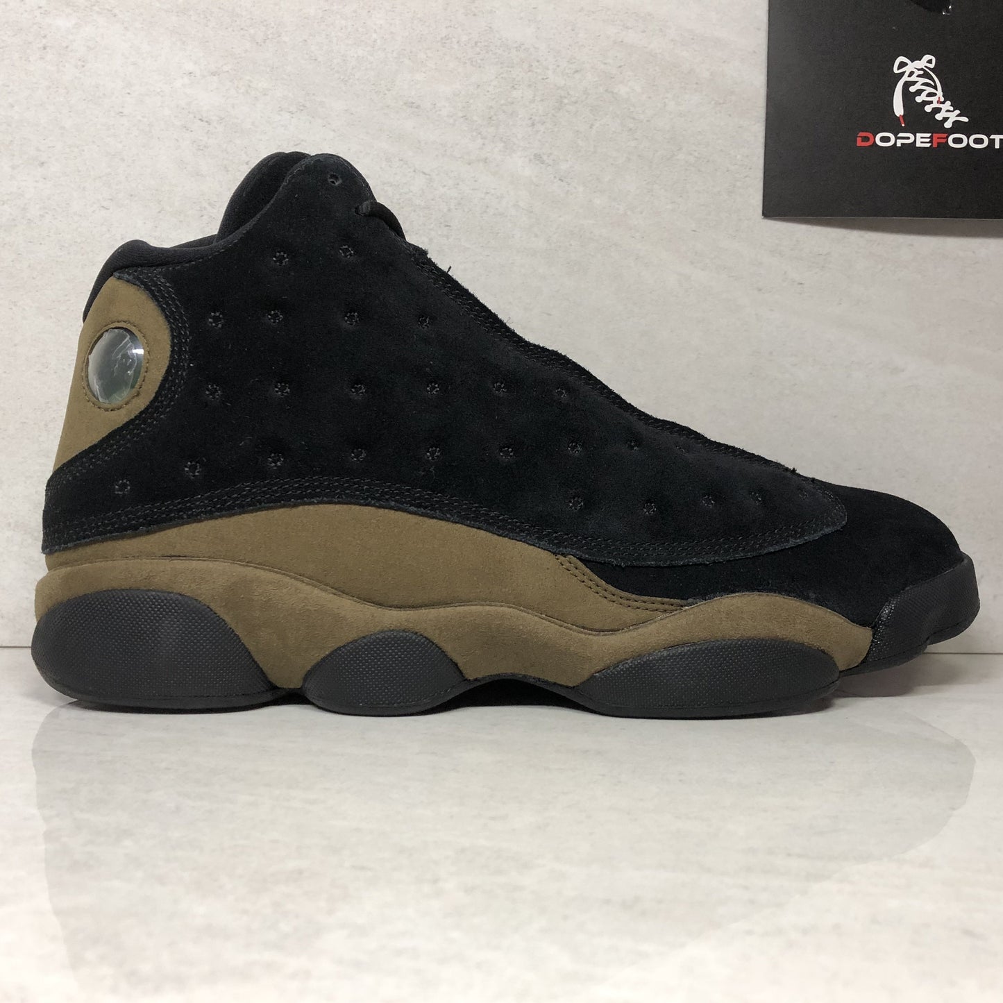 Nike Air Jordan 13 XIII Retro Olive 414571 006 Hombres Talla 12 Negro/Gym Red-light Olive Estilo de vida