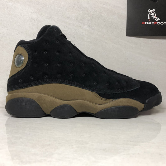 Nike Air Jordan 13 XIII Retro Olive 414571 006 Hombres Talla 12 Negro/Gym Red-light Olive Estilo de vida