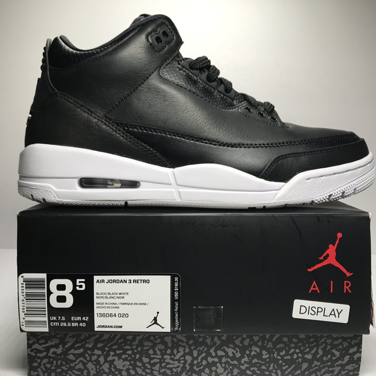 DS Nike Air Jordan 3 III Retro Cyber ​​Monday Taille 8.5/Taille 11/Taille 12