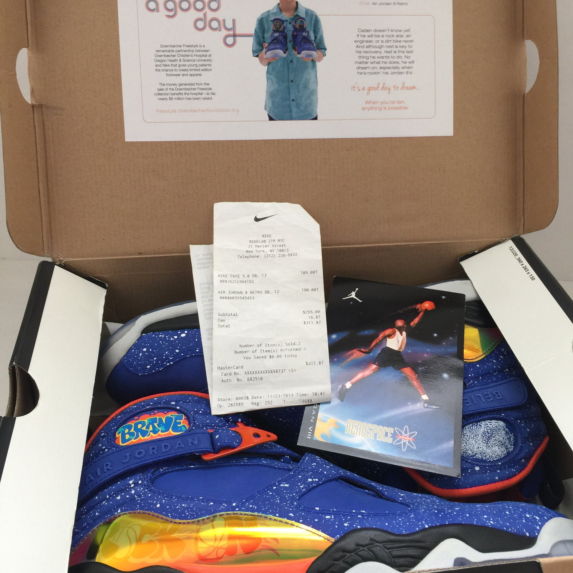 DS Nike Air Jordan 8 VIII Retro DB Doernbecher Size 12.5 - DOPEFOOT
 - 3