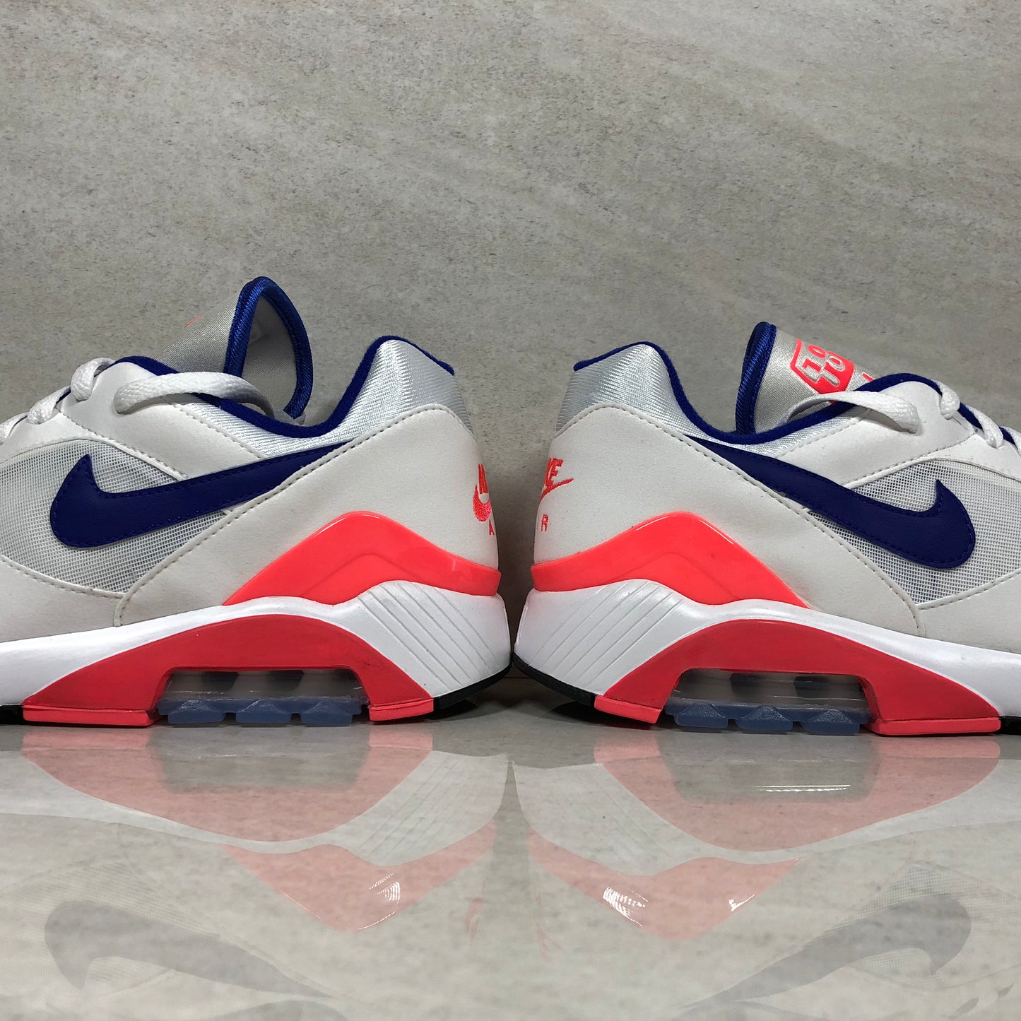 Nike Air Max 180 pour homme, blanc/ultramarine-rouge solaire, 13 M US