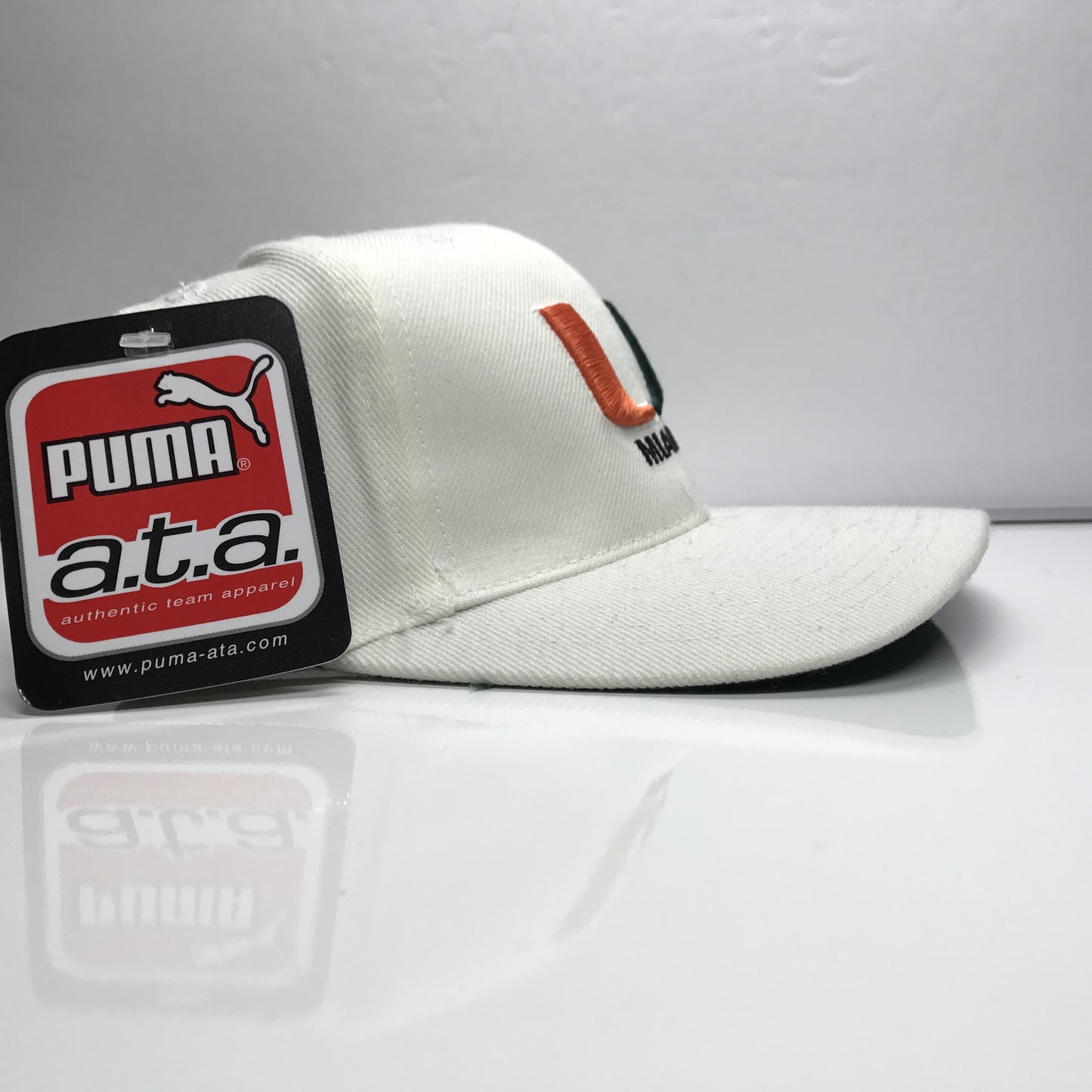 University of Miami Hurricanes Puma Snapback Hat Vintage NCAA U