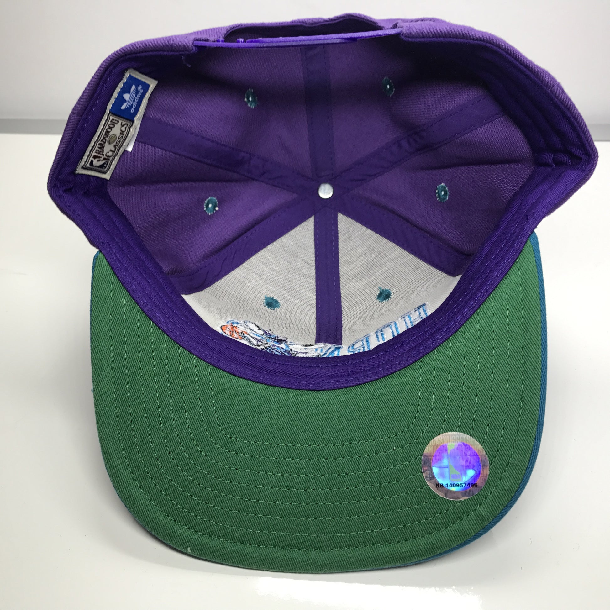 Charlotte Hornets Adidas Hardwood Classics Snapback Hat NBA - Adidas