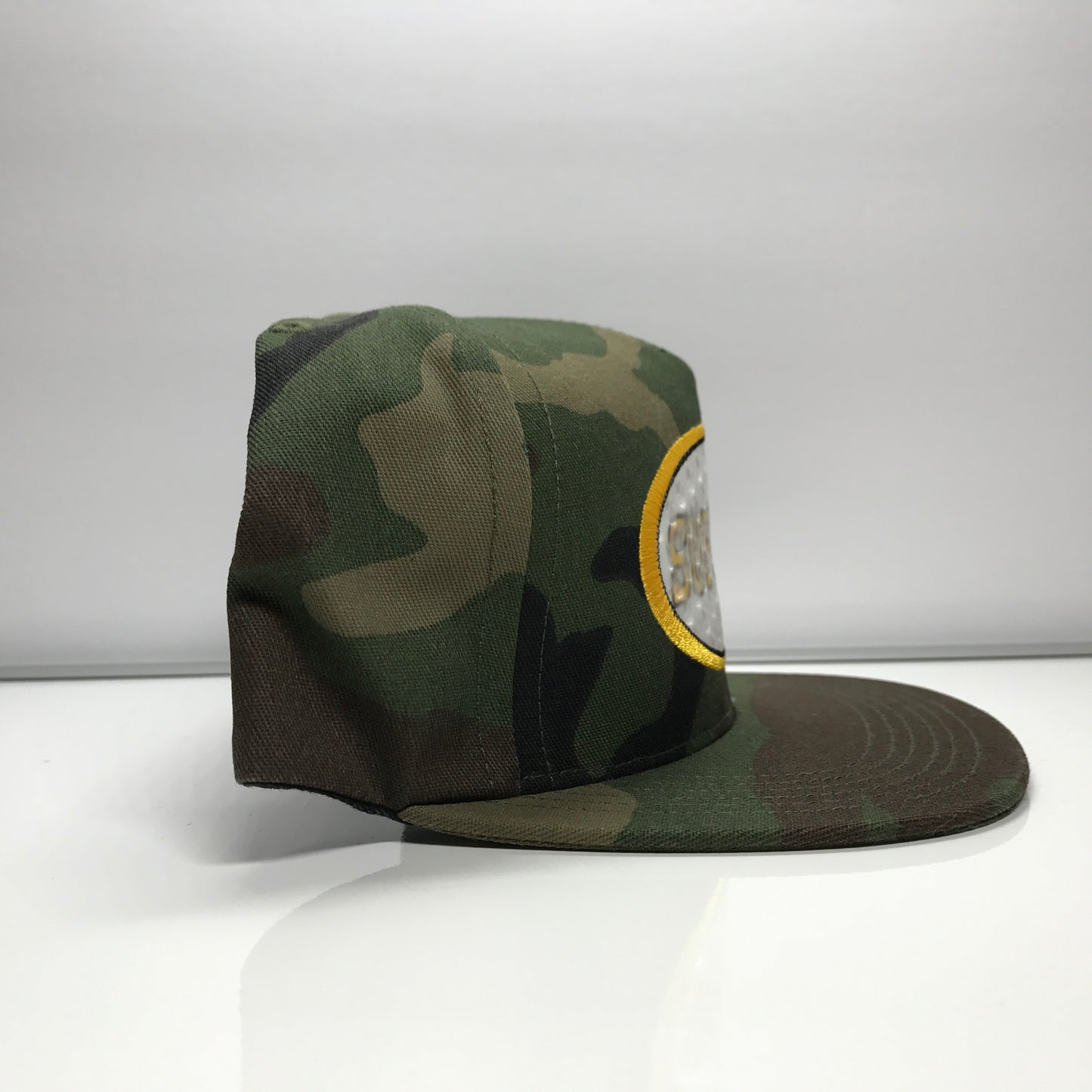 Supreme Overlay 5-Panel Camo Snapback Hat Cap Woodland - DOPEFOOT