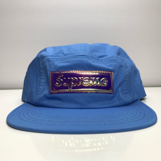Casquette Supreme Iridescent Camp Light Blue Hat SS17