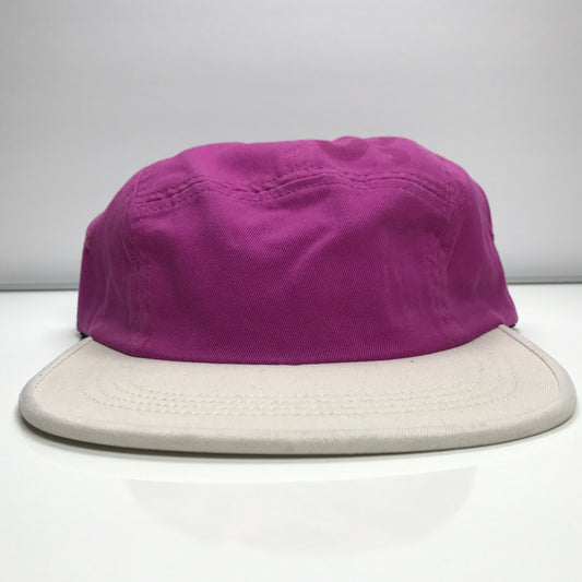 Supreme 2 Tone Twill Top Panel Camp Cap Hat SS17 Magenta Pink - DOPEFOOT