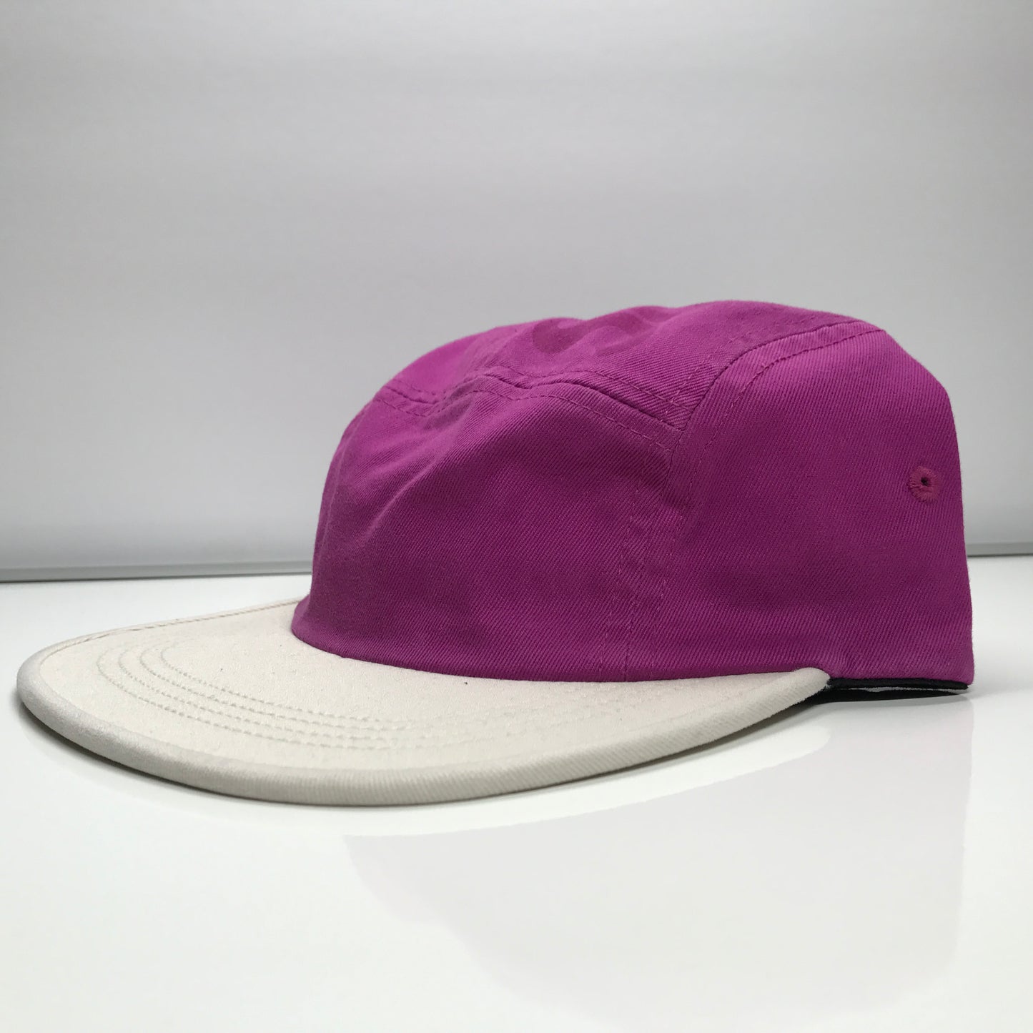 Supreme 2 Tone Twill Top Panel Camp Cap Hat SS17 Magenta Pink - DOPEFOOT